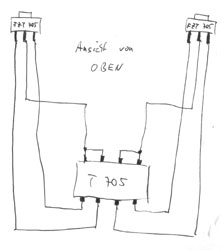 'Schaltplan' zum FZT 705 auf dem Uhlenbrock DGR 755