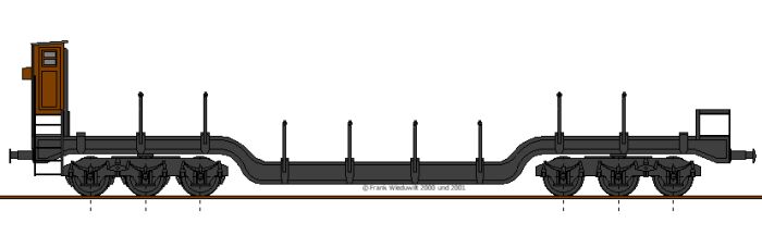 Zeichnung eines SSt 06 mit gekröpfter Ladebrücke